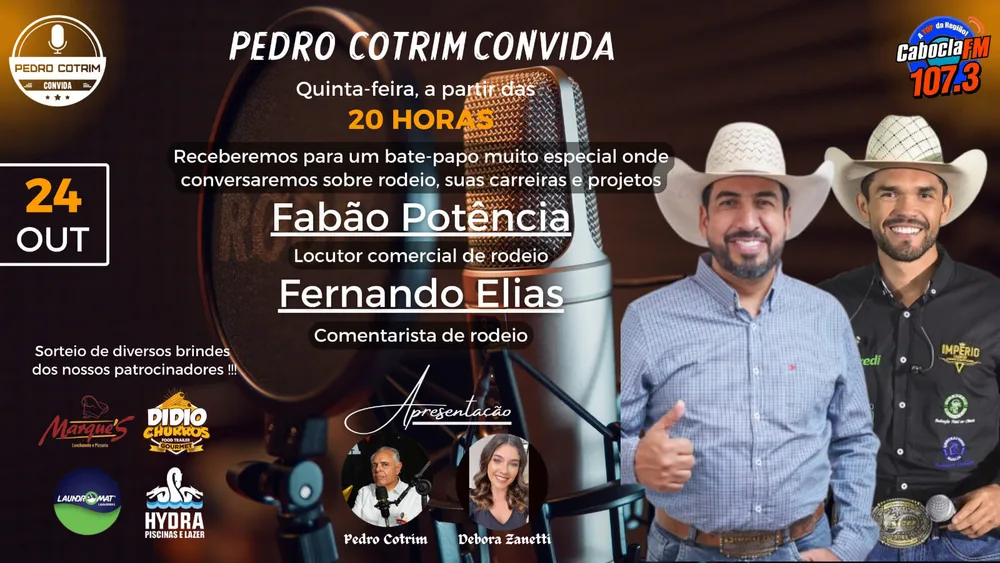 Programa Pedro Cotrim Convida - Fabão Potência e Fernando Elias
