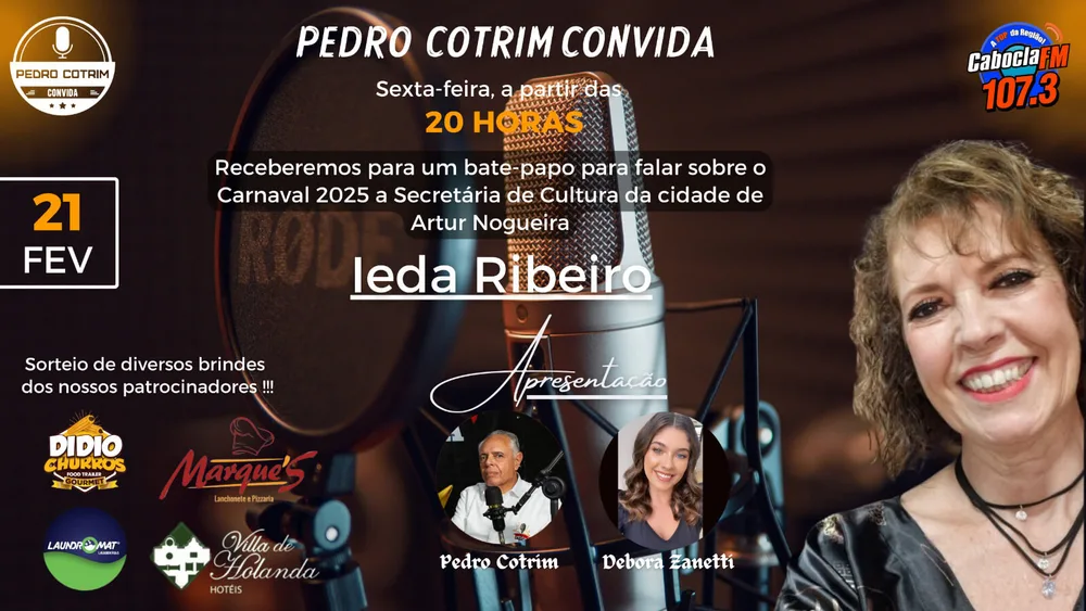 Programa Pedro Cotrim Convida - Ieda Ribeiro